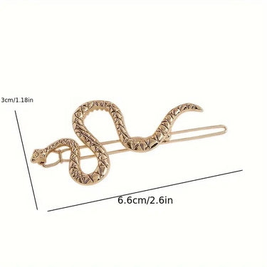 Silver Snake Hairclip